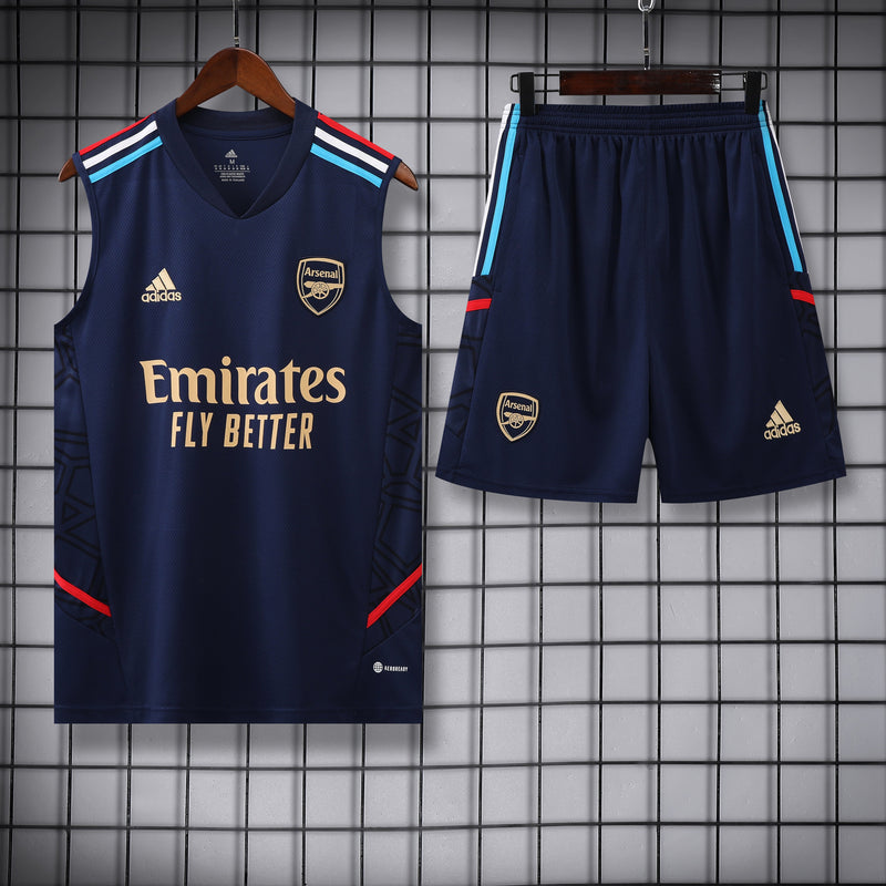 Kit Treino Arsenal 23/24 Adidas - Azul