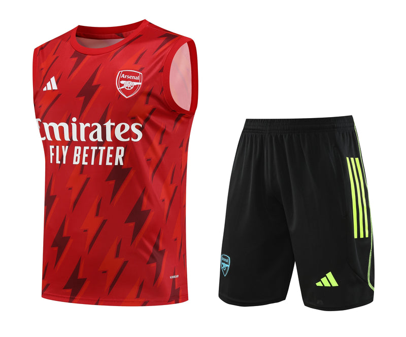 Kit Treino Arsenal 23/24 Adidas - Vermelho