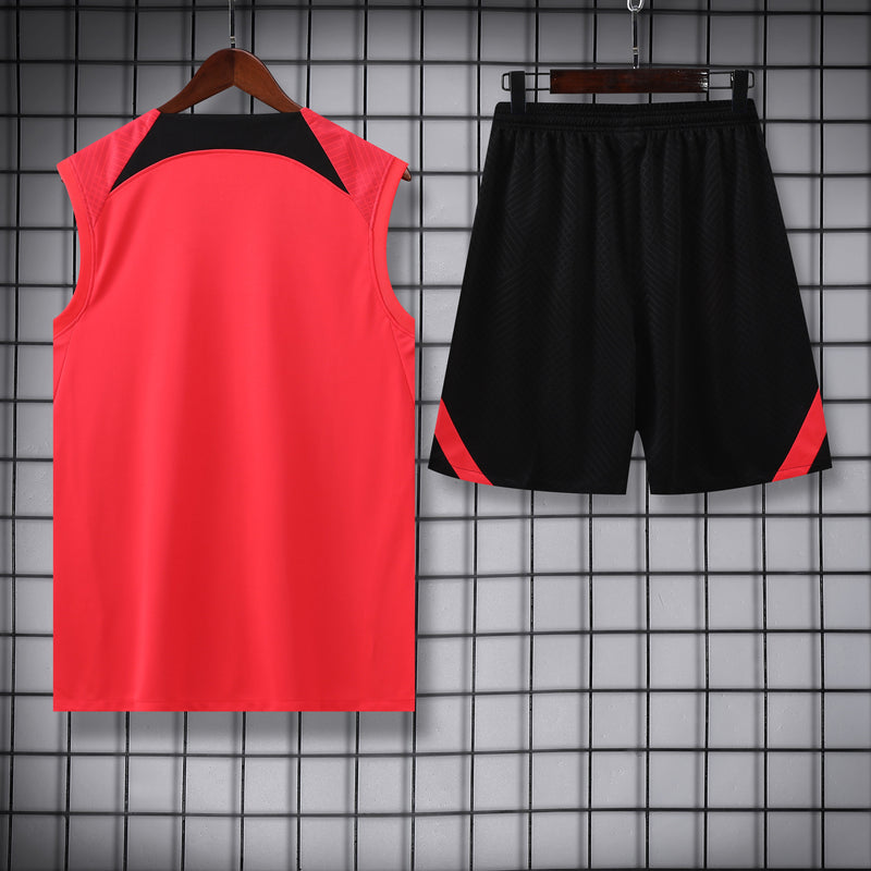 Kit Treino PSG 23/24 Nike - Laranja com preto