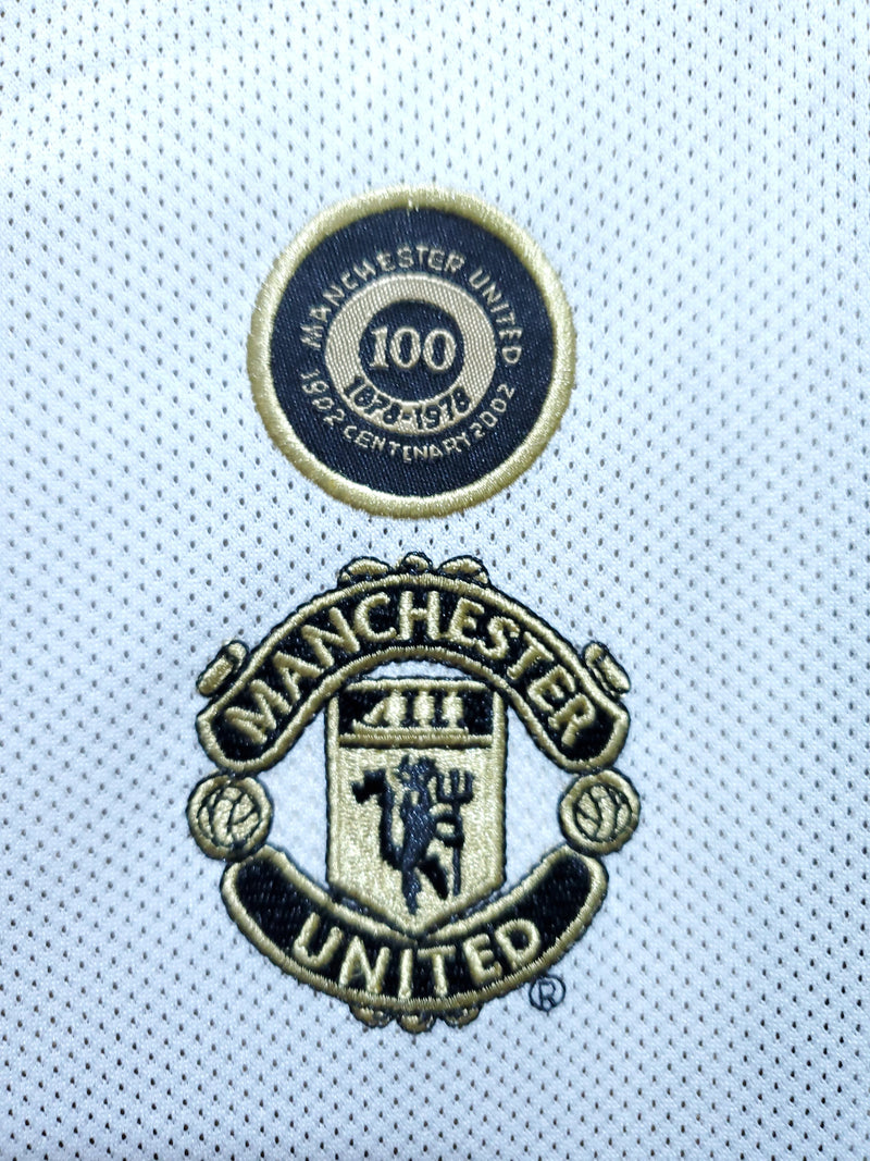 Camisa Retrô Manchester United 2001/2002 100th 24/25 - 2 em 1