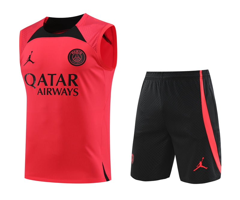 Kit Treino PSG 23/24 Nike - Laranja com preto