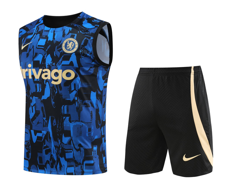 Kit Treino Chelsea 23/24 Nike - Azul