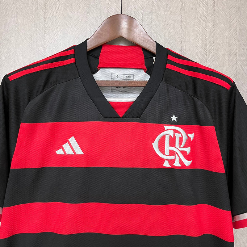 Camisa Flamengo I 24/25 - Adidas - Vermelho e Preto