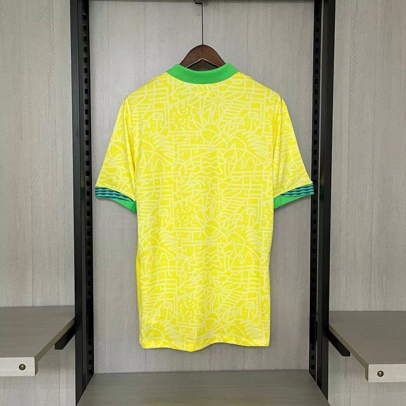 Camisa Seleção Brasil Home I 24/25 -NIKE - Masculina - Modelo Torcedor - Amarela