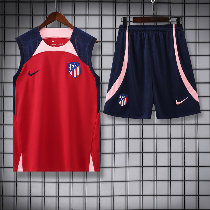 Kit Treino Atlético de Madrid 23/24 Nike - Vermelho