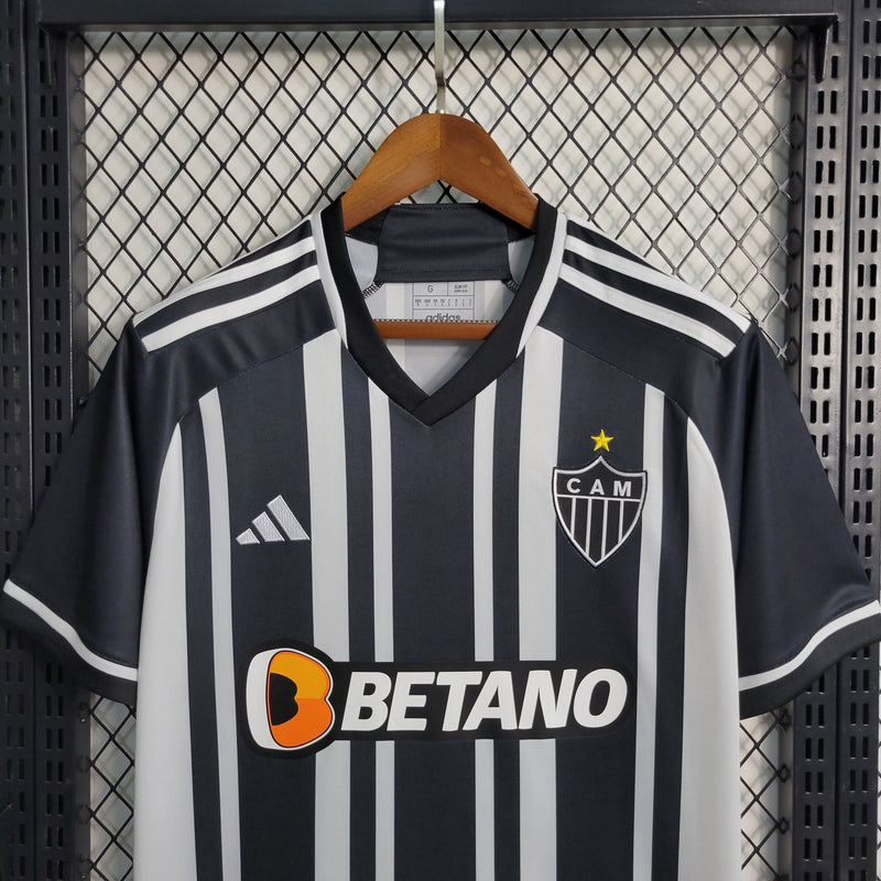 Camisa Atlético Mineiro I 23/24 Adidas - Preto e Branca