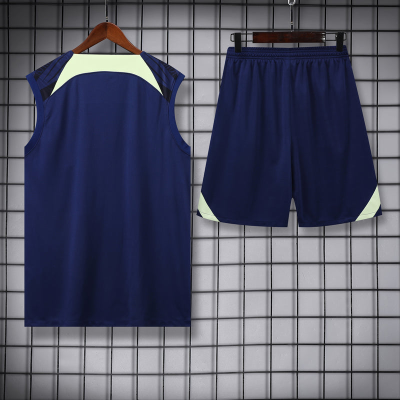 Kit Treino Brasil 22/23  Nike - Azul