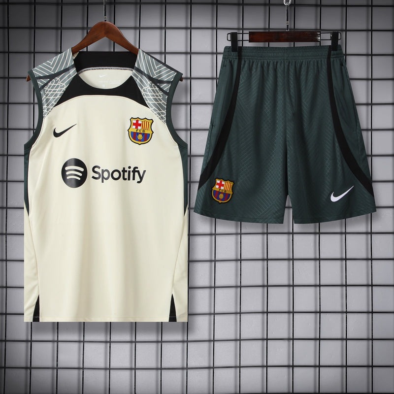 Kit Treino Barcelona 23/24 Nike - Creme