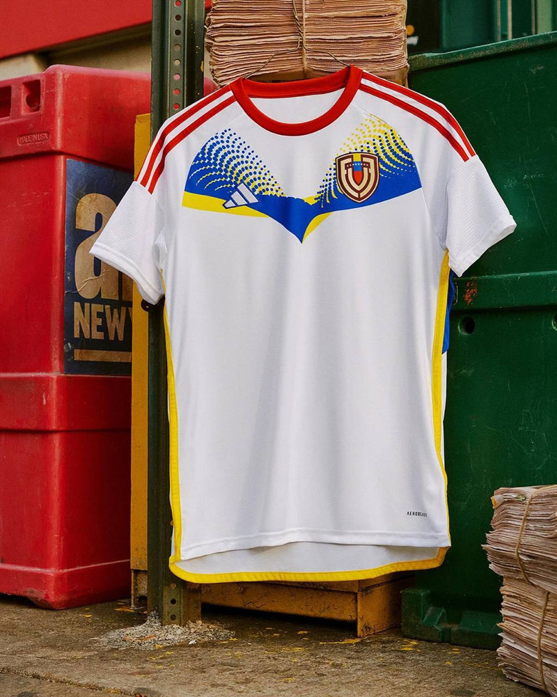 Camisa Seleção da Venezuela Away  24/25 - ADIDAS - Masculina - Modelo Torcedor - Branca