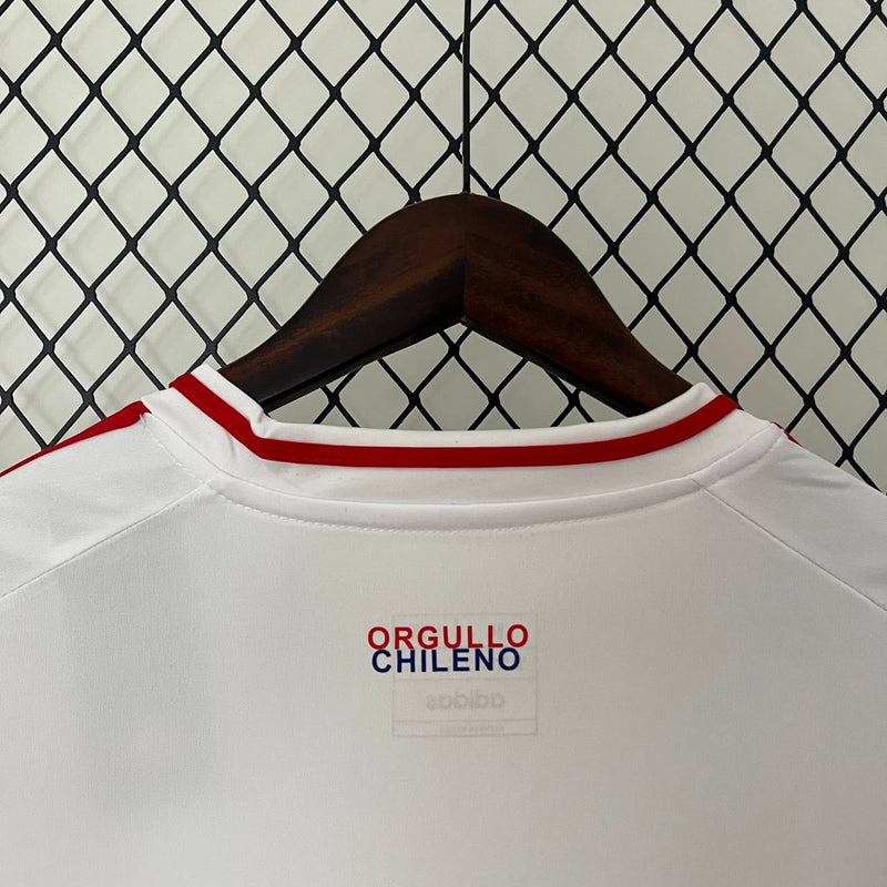 Camisa Seleção Chile Away 23/24 - ADIDAS - Masculina - Modelo Torcedor  - Branca