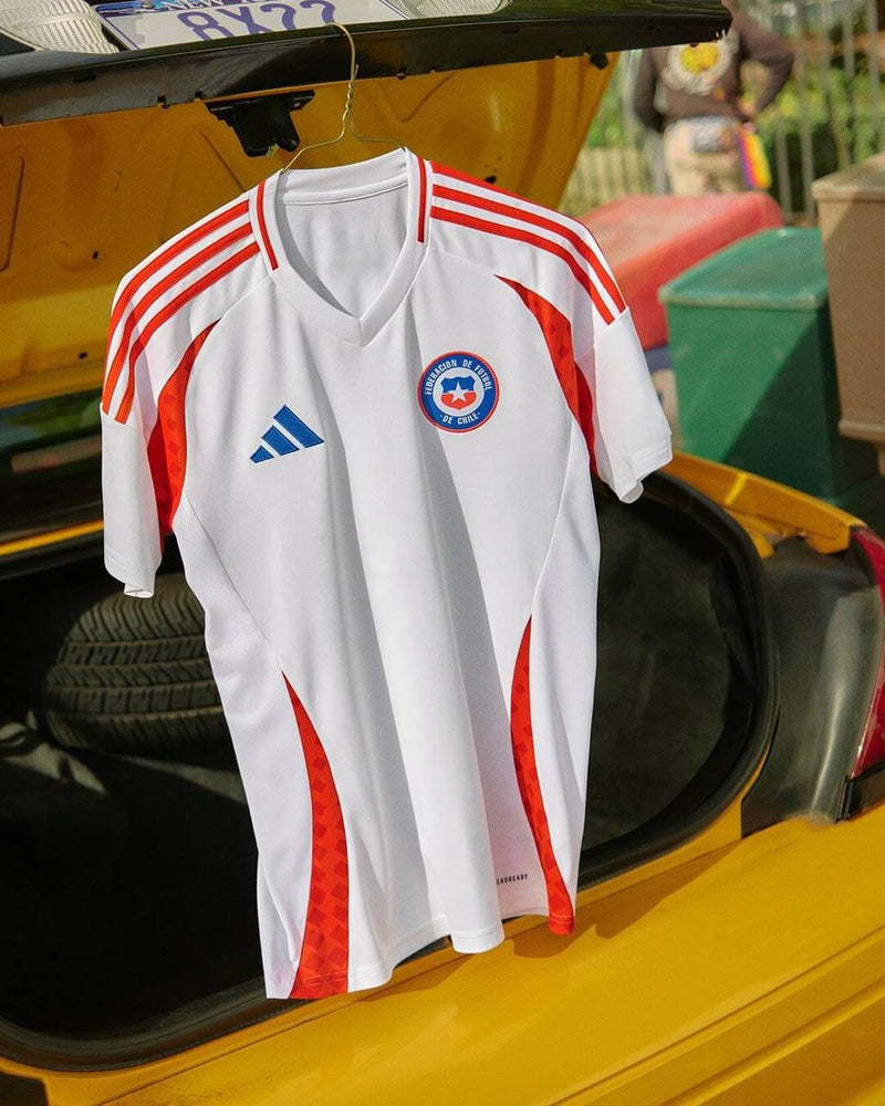 Camisa Seleção Chile Away 23/24 - ADIDAS - Masculina - Modelo Torcedor  - Branca