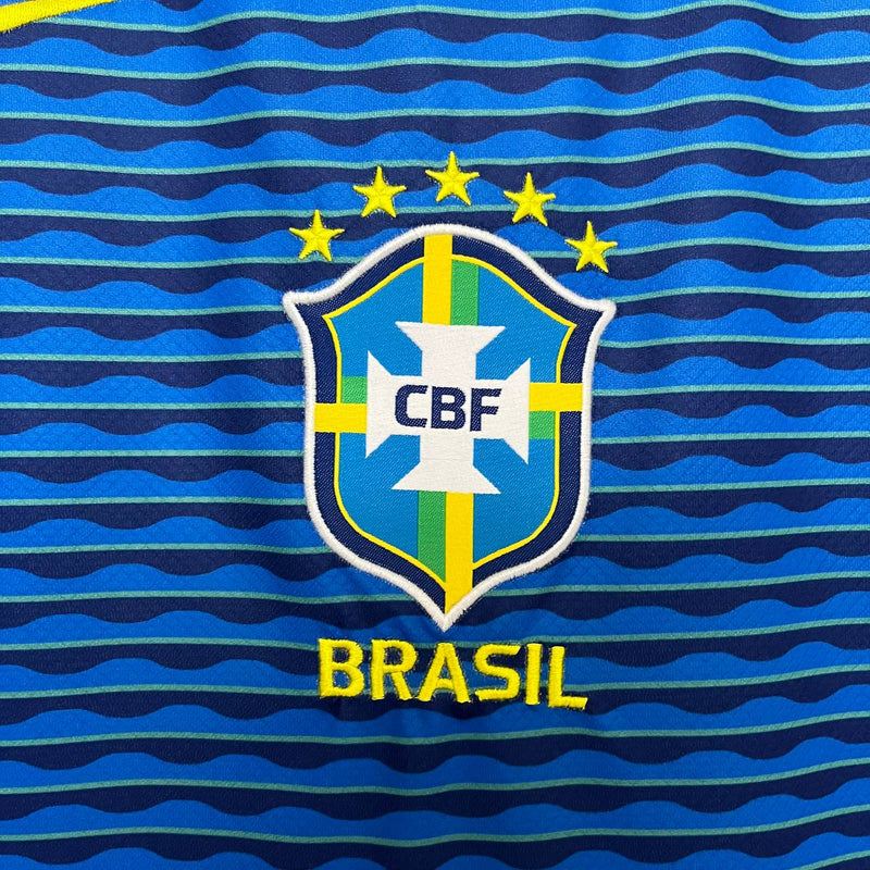 Camisa Seleção Brasil Away 24/25 -NIKE - Masculina - Modelo Torcedor - Azul