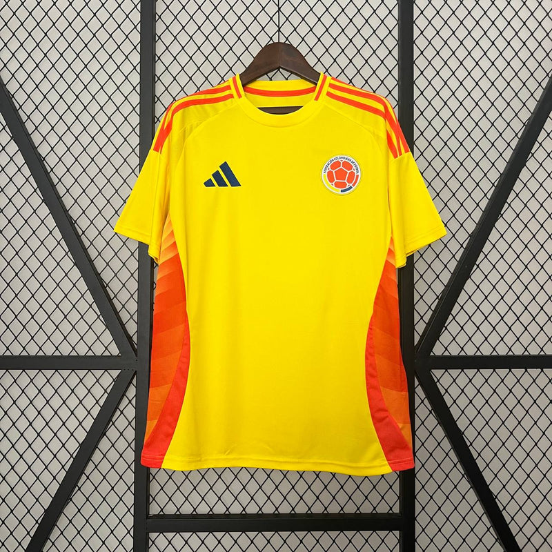 Camisa Seleção da Colômbia Home 24/25 - ADIDAS - Masculina - Modelo Torcedor -Amarela