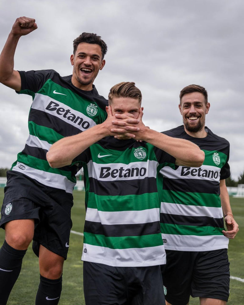 Camisa Sporting Home 24/25 - Nike - Verde e Branco e Preto