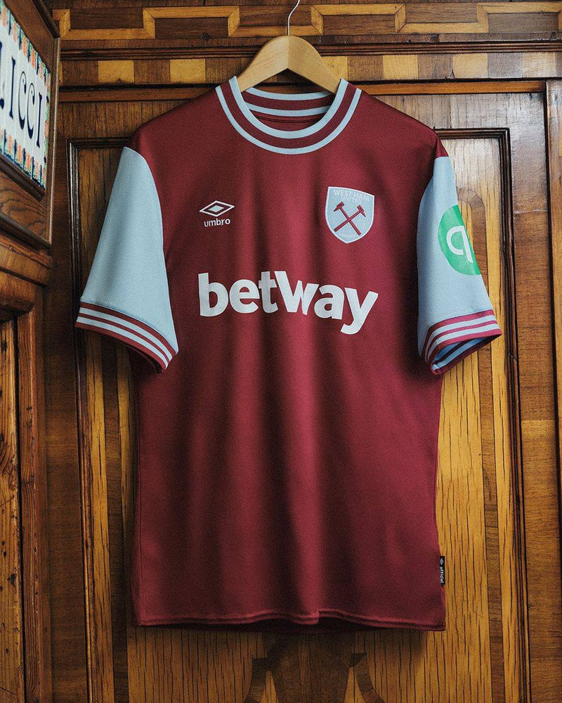 Camisa West Ham Home 24/25 - Umbro - Clarete Vinho